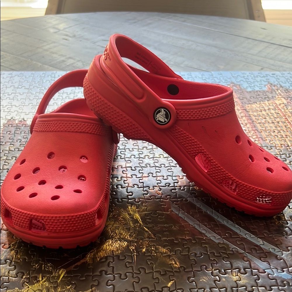 Kids Red Crocs